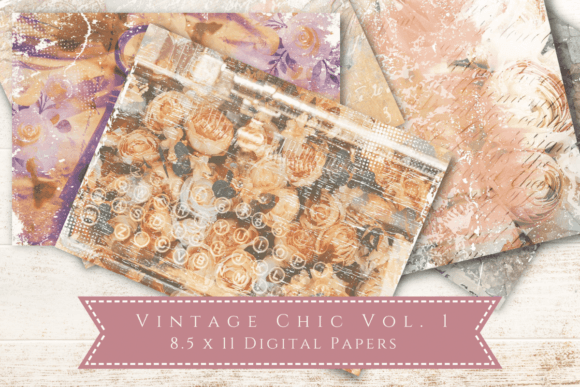 Download Printable Scrapbook Paper - Vintage Chic - Printable scrapbook Collection