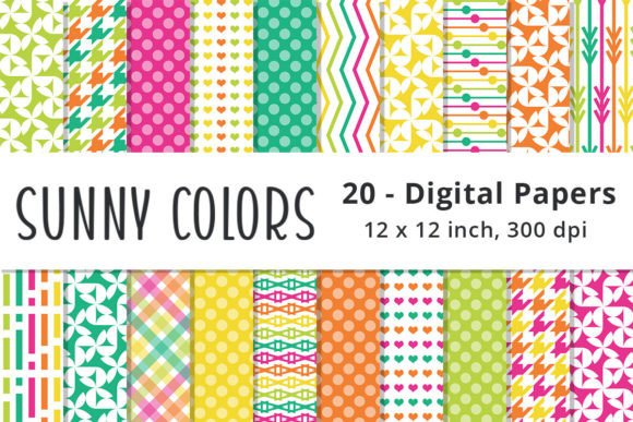 Download Sunny Colored Printable Scrapbook Paper - Printable scrapbook Collection