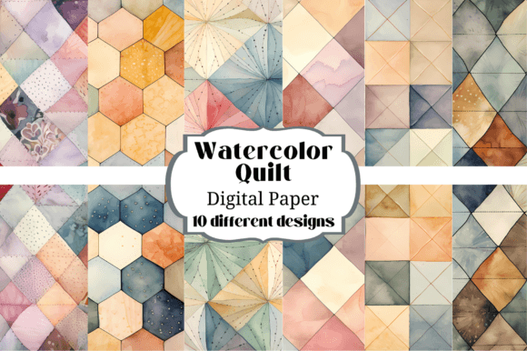 Download Watercolor Quilt Quilted Backgrounds - Backgrounds Collection