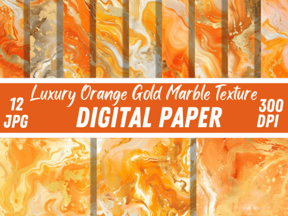 Download Luxury Orange &amp; Gold Marble Backgrounds - Backgrounds Collection