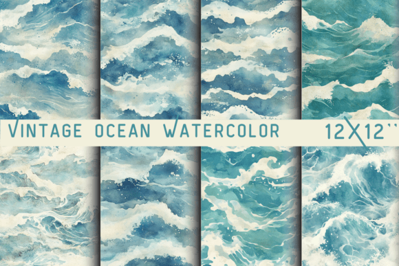Download Vintage Ocean Watercolor Backgrounds - Backgrounds Collection