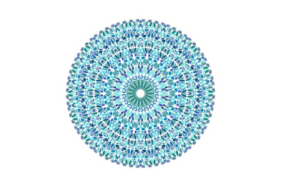 Download Round Colorful Gemstone Pattern Mandala - Gemstone pattern Collection