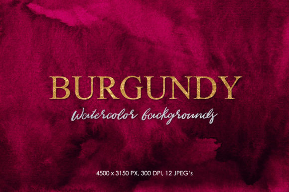 Download Watercolor Burgundy 12 Backgrounds - Backgrounds Collection